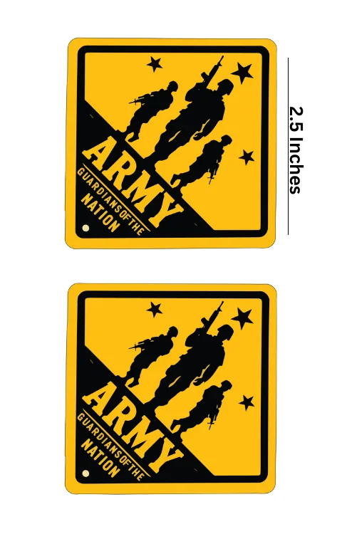 Army Dome Sticker | Size 2.5 Inches, Pack Of 1